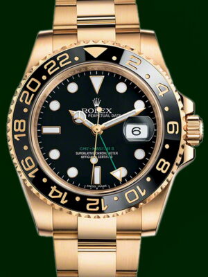 GMT Master II 116718 Ceramic 18k Yellow Gold Box&Papers