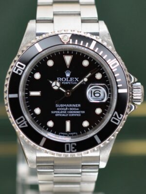 Submariner Date 16610 D Series 2005 No Holes Stainless Steel
