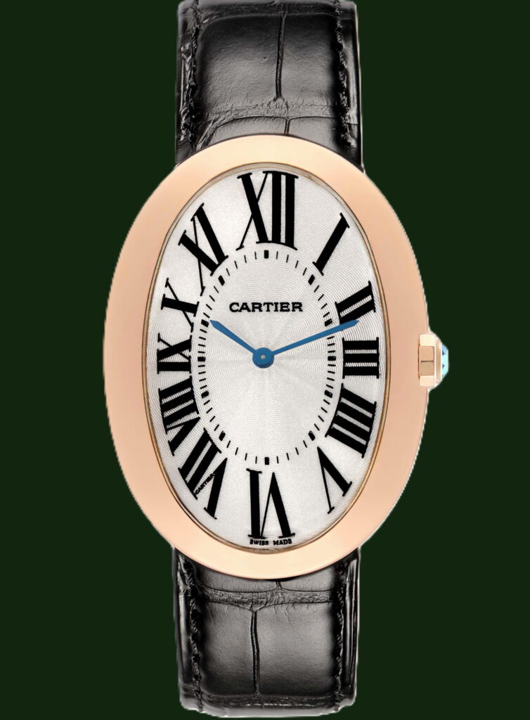 Baignoire 3033 XL 44x34mm Manual Winding 18k Rose Gold Silver Roman ...