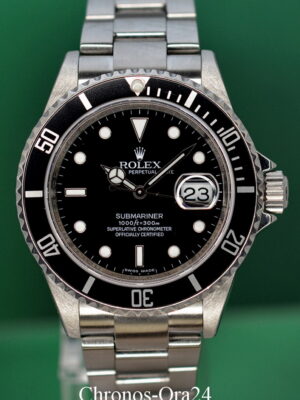 Submariner 16610 Date 2008 RRR Engraved M Serial