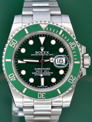 Submariner Date 116610LV Hulk 40mm Ceramic Green Box&Papers